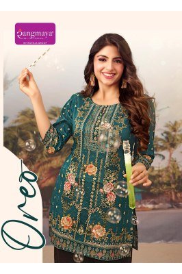 Rangmaya Oreo Cotton Digital Print Tunic Top 