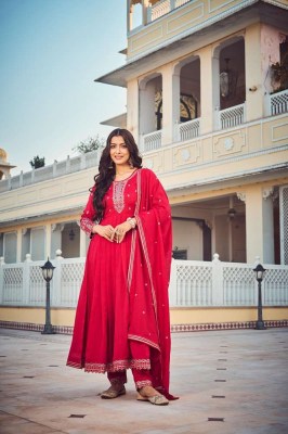 Rangoon Aabhushan Fancy Silk Readymade Anarkali Suits Wholesale Rate  readymade suit catalogs