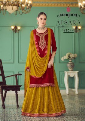 Rangoon Apsara Vol 08 Designer Jam Silk Handwork Kurti with Viscose Jacquard Ghaghra And Chinon Dupatta Wholesale kurtis catalogs