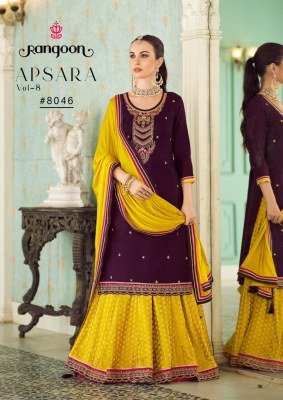 Rangoon Apsara Vol 08 Designer Jam Silk Handwork Kurti with Viscose Jacquard Ghaghra And Chinon Dupatta Wholesale kurtis catalogs