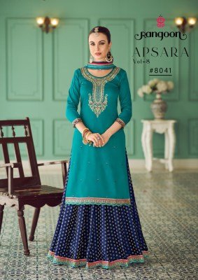 Rangoon Apsara Vol 08 Designer Jam Silk Handwork Kurti with Viscose Jacquard Ghaghra And Chinon Dupatta Wholesale kurtis catalogs