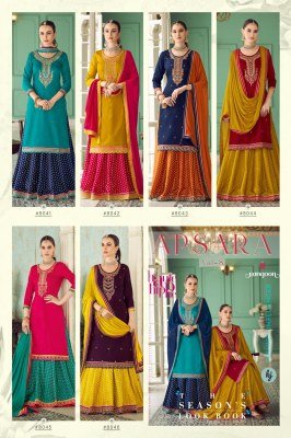 Rangoon Apsara Vol 08 Designer Jam Silk Handwork Kurti with Viscose Jacquard Ghaghra And Chinon Dupatta Wholesale kurtis catalogs