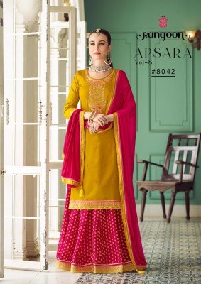 Rangoon Apsara Vol 08 Designer Jam Silk Handwork Kurti with Viscose Jacquard Ghaghra And Chinon Dupatta Wholesale kurtis catalogs