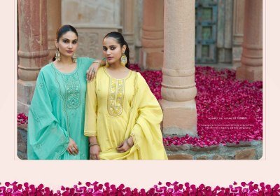 Rangoon Chakori Anarkali Kurti Pant Set with Chanderi Dupatta (M–3XL) fancy Anarkali suit catalogs