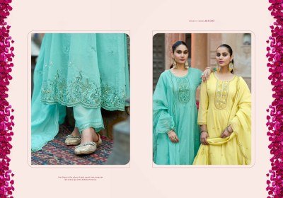 Rangoon Chakori Anarkali Kurti Pant Set with Chanderi Dupatta (M–3XL) fancy Anarkali suit catalogs