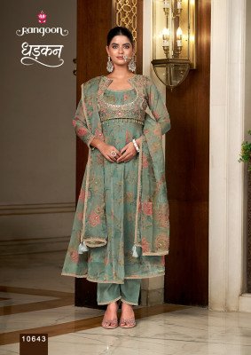 Rangoon Dhadkan Anarkali Suit with Pant &  Dupatta fancy Anarkali suit catalogs