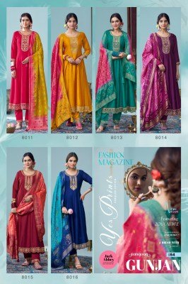 Rangoon Gunjan Vol 03 Women Silk Anarkali Suit with Embroidery  Pant And Heavy Jacquard Dupatta Wholesale kurtis catalogs