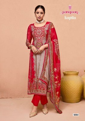 Rangoon Kapila Pure Muslin Digital Print Suit with Aari And Swarovski Diamond Work Viscose Inner Bottom And Lace Border Dupatta Wholesale kurtis catalogs
