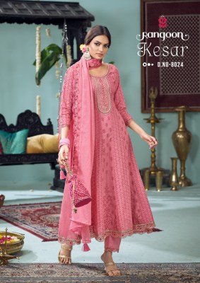 Rangoon Kesar Pure Cotton Chiffly Work Redaymade Suits Wholesale Price In india  wholesale catalogs