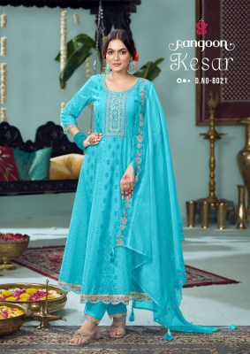 Rangoon Kesar Pure Cotton Chiffly Work Redaymade Suits Wholesale Price In india  readymade suit catalogs