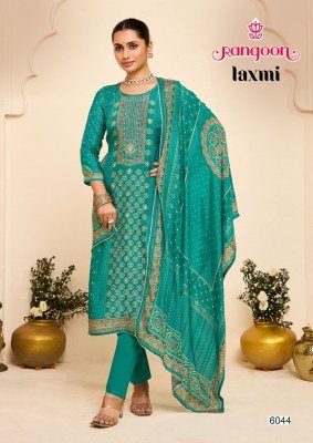 Rangoon Laxmi Luxury Muslin Suit Digital Print  Aari And Swarovski Work  Viscose Bottom And Four Side Lace Dupatta Wholesale kurtis catalogs