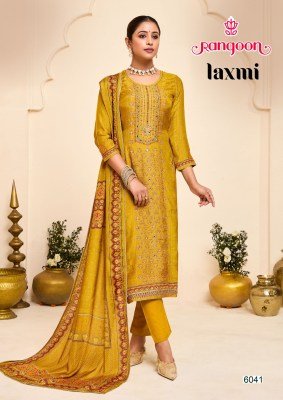 Rangoon Laxmi Luxury Muslin Suit Digital Print  Aari And Swarovski Work  Viscose Bottom And Four Side Lace Dupatta Wholesale kurtis catalogs
