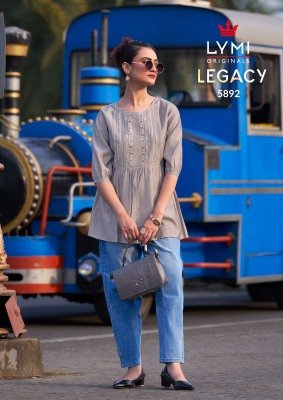 Rangoon Legacy Elegant Silk Top with Intricate Work And Full Inner Wholesale kurtis catalogs