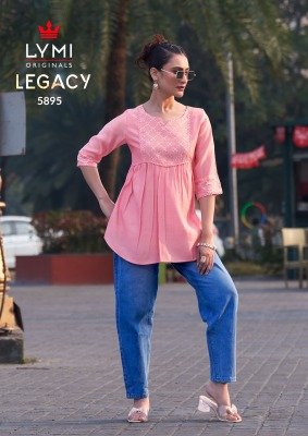 Rangoon Legacy Elegant Silk Top with Intricate Work And Full Inner Wholesale kurtis catalogs