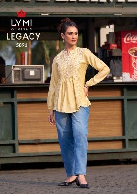 Rangoon Legacy Elegant Silk Top with Intricate Work And Full Inner Wholesale kurtis catalogs