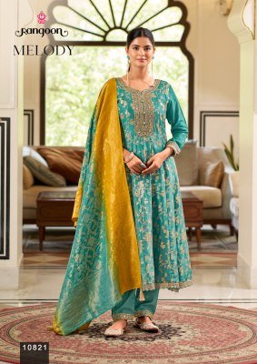 Rangoon Melody Jacquard Anarkali Suit with Dupatta fancy Anarkali suit catalogs