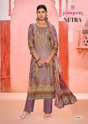 Rangoon Netra Pure Muslin Digital Print Salwar Suit with Swarovski And Lace Work Dupatta Wholesale kurtis catalogs