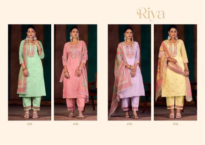 Rangoon Riya Pure Organja ready made salwar suits wholesaler  kurtis catalogs