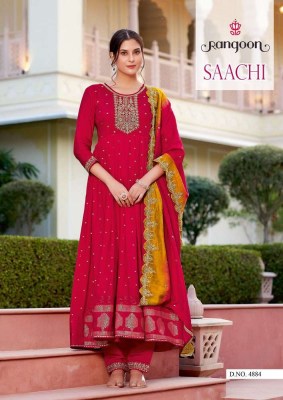 Rangoon Saachi Viscous Readymade Anarkali Salwar suits Wholesale Rate  readymade suit catalogs