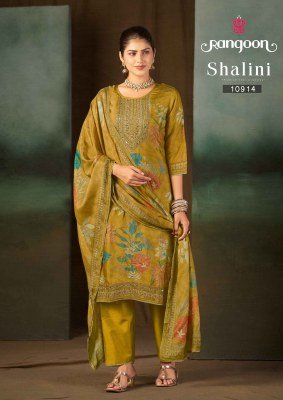 Rangoon Shalini Premium Muslin Digital Print Suit Set with Aari & Swarovski Work readymade suit catalogs