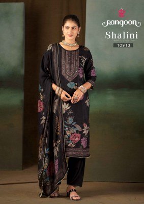 Rangoon Shalini Premium Muslin Digital Print Suit Set with Aari & Swarovski Work readymade suit catalogs