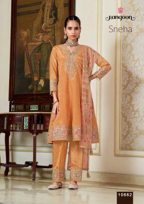 Rangoon Sneha Designer Kurti Pant with Dupatta kurti pant with dupatta Catalogs