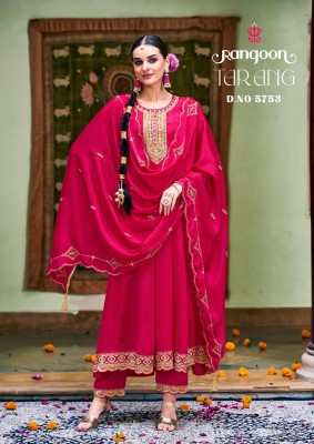 Rangoon Tarang Chinon Silk Readymade Anarkali style Salwar Kameez Wholesale  readymade suit catalogs