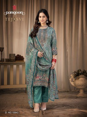 Rangoon Tejasvi Muslin Kurti Pant with Dupatta kurti pant with dupatta Catalogs
