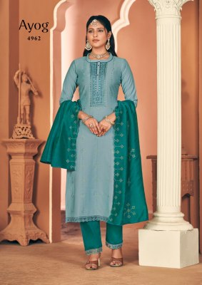 Rangoon by Ayog fancy embroidered kurti pant and dupatta catalogue at amaviexpo.com readymade suit catalogs