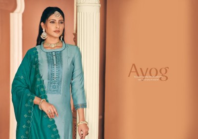 Rangoon by Ayog fancy embroidered kurti pant and dupatta catalogue at amaviexpo.com readymade suit catalogs