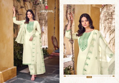 Rangoon by Sofia pure cotton embroidered kurti pant and dupatta catalogue readymade suit catalogs