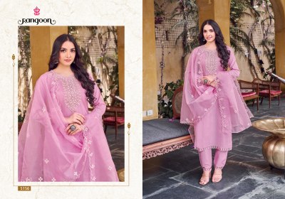 Rangoon by Sofia pure cotton embroidered kurti pant and dupatta catalogue readymade suit catalogs