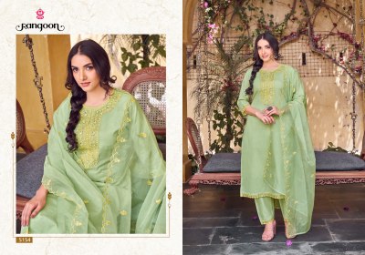 Rangoon by Sofia pure cotton embroidered kurti pant and dupatta catalogue readymade suit catalogs