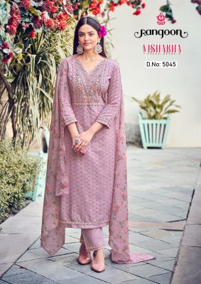 Rangoon by Vishakha pure cotton embroidered handwork readymade suit catalogue at wholesale price readymade suit catalogs