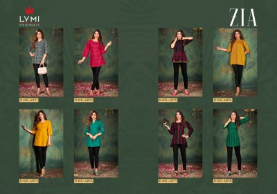 Rangoon by Zia pure cotton womens fancy short top catalogue at amaviexpo kurtis catalogs