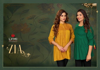 Rangoon by Zia pure cotton womens fancy short top catalogue at amaviexpo kurtis catalogs