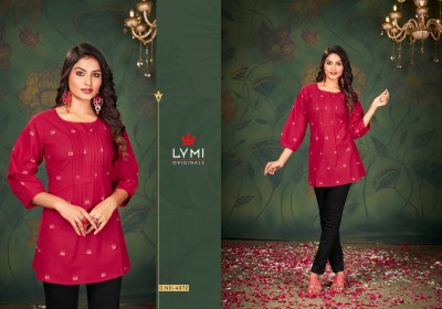Rangoon by Zia pure cotton womens fancy short top catalogue at amaviexpo kurtis catalogs