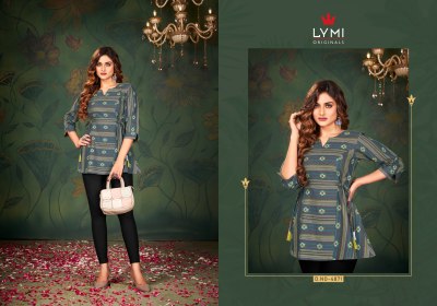 Rangoon by Zia pure cotton womens fancy short top catalogue at amaviexpo kurtis catalogs
