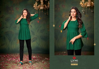 Rangoon by Zia pure cotton womens fancy short top catalogue at amaviexpo kurtis catalogs