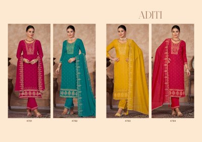 Rangoon by aditi new exclusive designe kurti pant with dupatta at catalogue price  kurtis catalogs