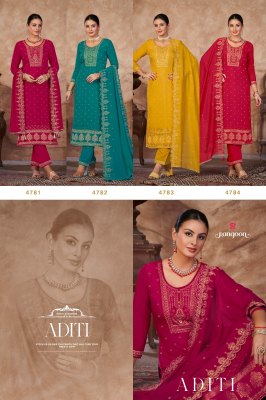 Rangoon by aditi new exclusive designe kurti pant with dupatta at catalogue price  kurtis catalogs