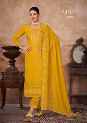 Rangoon by aditi new exclusive designe kurti pant with dupatta at catalogue price  kurtis catalogs