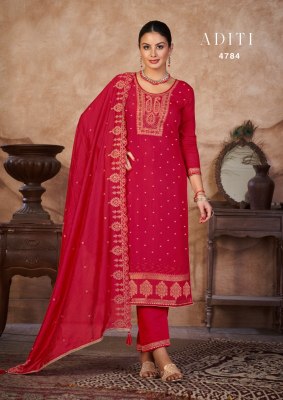 Rangoon by aditi new exclusive designe kurti pant with dupatta at catalogue price  kurtis catalogs