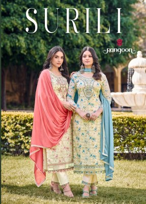 Rangoon by surili pure cotton printed kurti pant and dupatta catalogue at affordable rate Rangoon