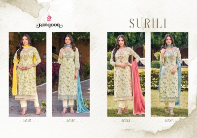 Rangoon by surili pure cotton printed kurti pant and dupatta catalogue at affordable rate readymade suit catalogs