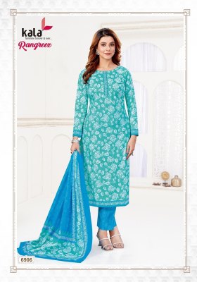 Rangreez vol 1 by Kala Pure Cotton Premium printed dress material catalogue at affordable rate salwar kameez catalogs
