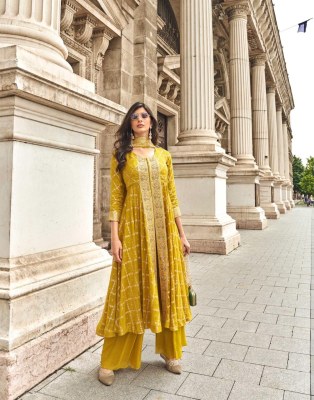 Rangreza by Sayuri Exclusive Designer Flair center cut kurti with palzzo and dupatta catalogue Fancy Palazzo suit catalogue