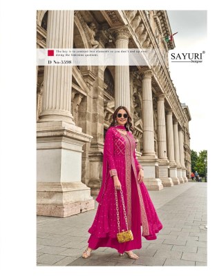 Rangreza by Sayuri Exclusive Designer Flair center cut kurti with palzzo and dupatta catalogue Fancy Palazzo suit catalogue