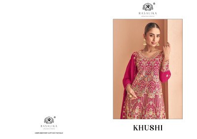 Rasalika Khushi Set Real Georgette Top Bottom And Dupatta Wholesale kurtis catalogs