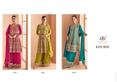 Rasalika Khushi Set Real Georgette Top Bottom And Dupatta Wholesale kurtis catalogs